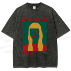 Unisex Yayoi Kusama Tokyo 1987 Vision Printed Washed Tee
