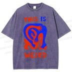 Unisex This Is Weird Printed Washed Tee