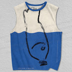 Unisex Blue Horizon Printed Tank Top