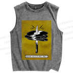 Unisex Thurston Moore Live Printed Washed Tank Top