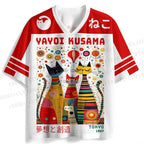 Yayoi Kusama Cats Dots Jersey Shirts