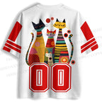 Yayoi Kusama Cats Dots Jersey Shirts