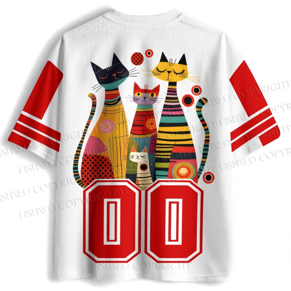 Yayoi Kusama Cats Dots Jersey Shirts