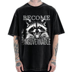 Unisex Become Ungovernable Printed Washed Tee