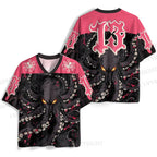 Angry Octopus Printed Jersey Shirts