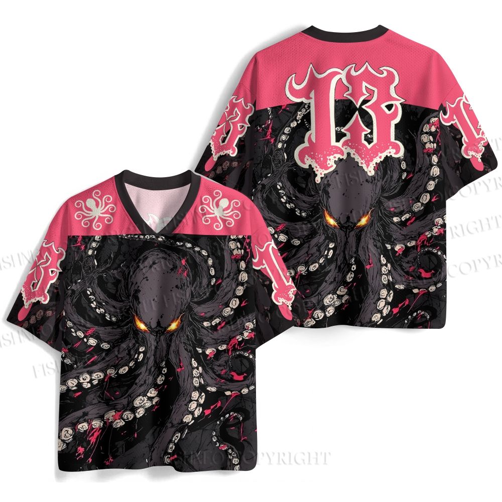 Angry Octopus Printed Jersey Shirts