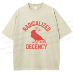 Unisex Radicalized by Basic Decency Printed Washed Tee