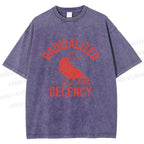 Unisex Radicalized by Basic Decency Printed Washed Tee