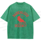 Unisex Radicalized by Basic Decency Printed Washed Tee
