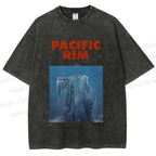 Unisex Pacific Rim Kaiju Printed Washed Tee