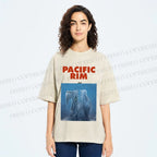 Unisex Pacific Rim Kaiju Printed Washed Tee