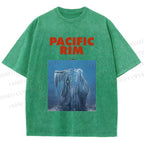 Unisex Pacific Rim Kaiju Printed Washed Tee