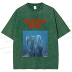 Unisex Pacific Rim Kaiju Printed Washed Tee