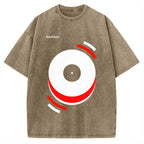 Unisex Bauhaus Musical Happiness Printed Washed Tee
