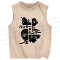 Unisex Hunter x Hunter Printed Washed Tank Top