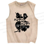 Unisex Hunter x Hunter Printed Washed Tank Top