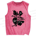 Unisex Hunter x Hunter Printed Washed Tank Top