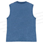 Unisex Opossum Flash Power Anger Printed Washed Tank Top