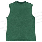 Unisex Chicage Bear Printed Washed Tank Top