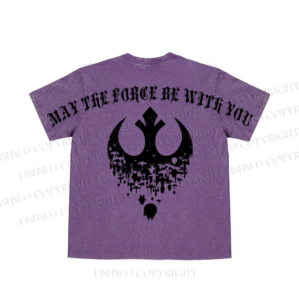 Star Wars May the Force be With You washed t shirt