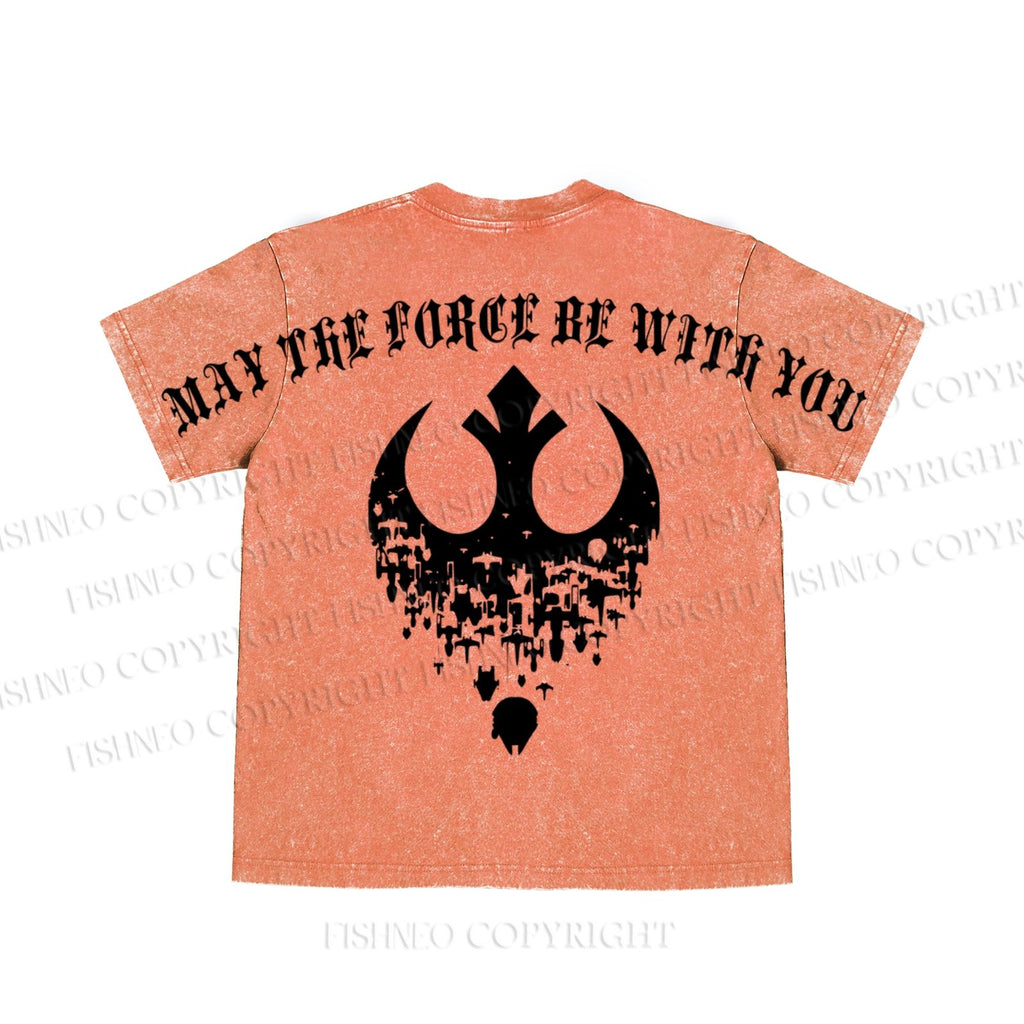 Star Wars May the Force be With You washed t shirt