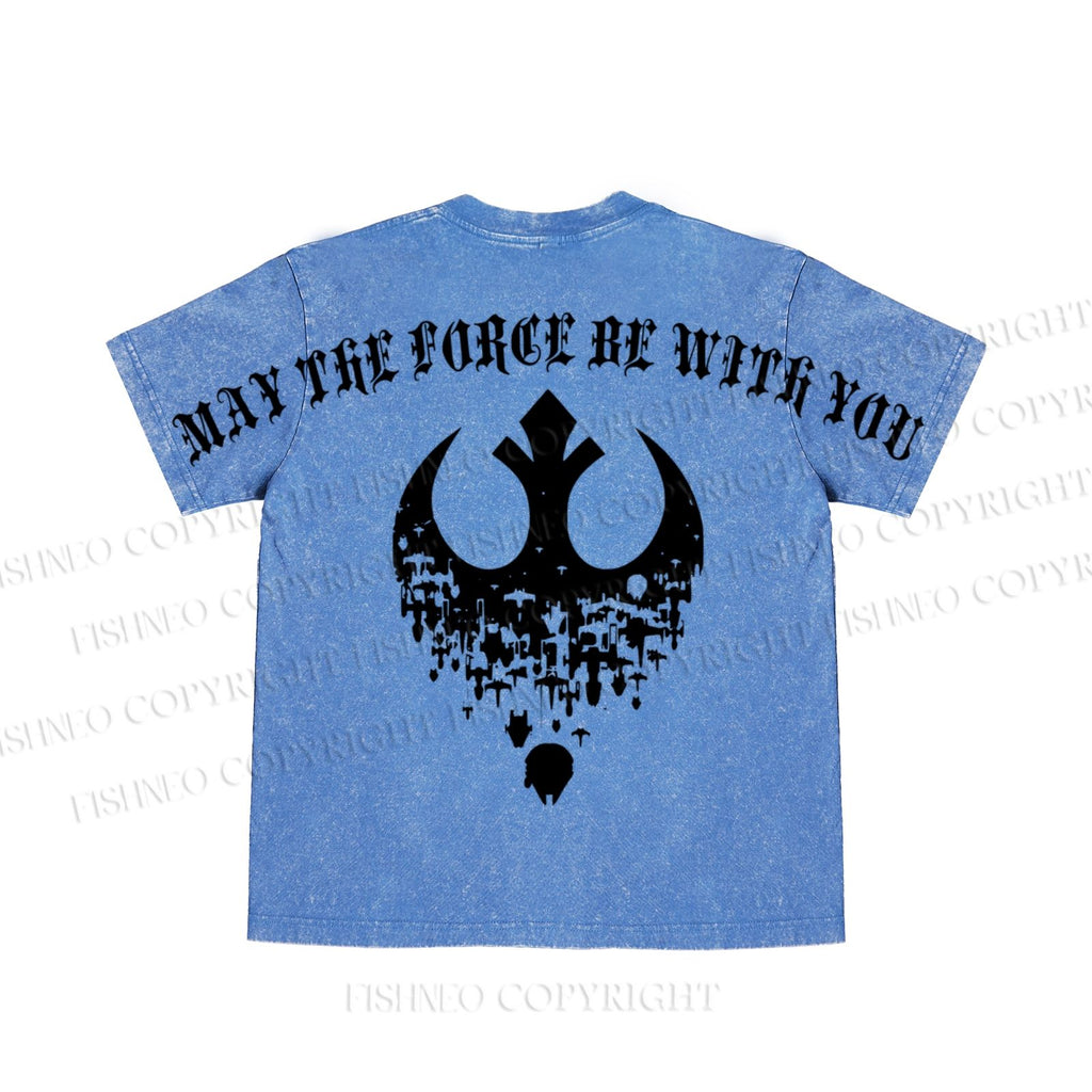 Star Wars May the Force be With You washed t shirt