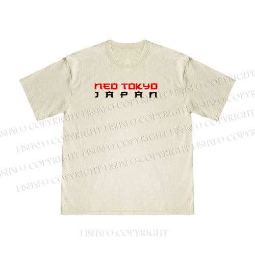 Akira Neo Tokyo Printed Washed T Shirt
