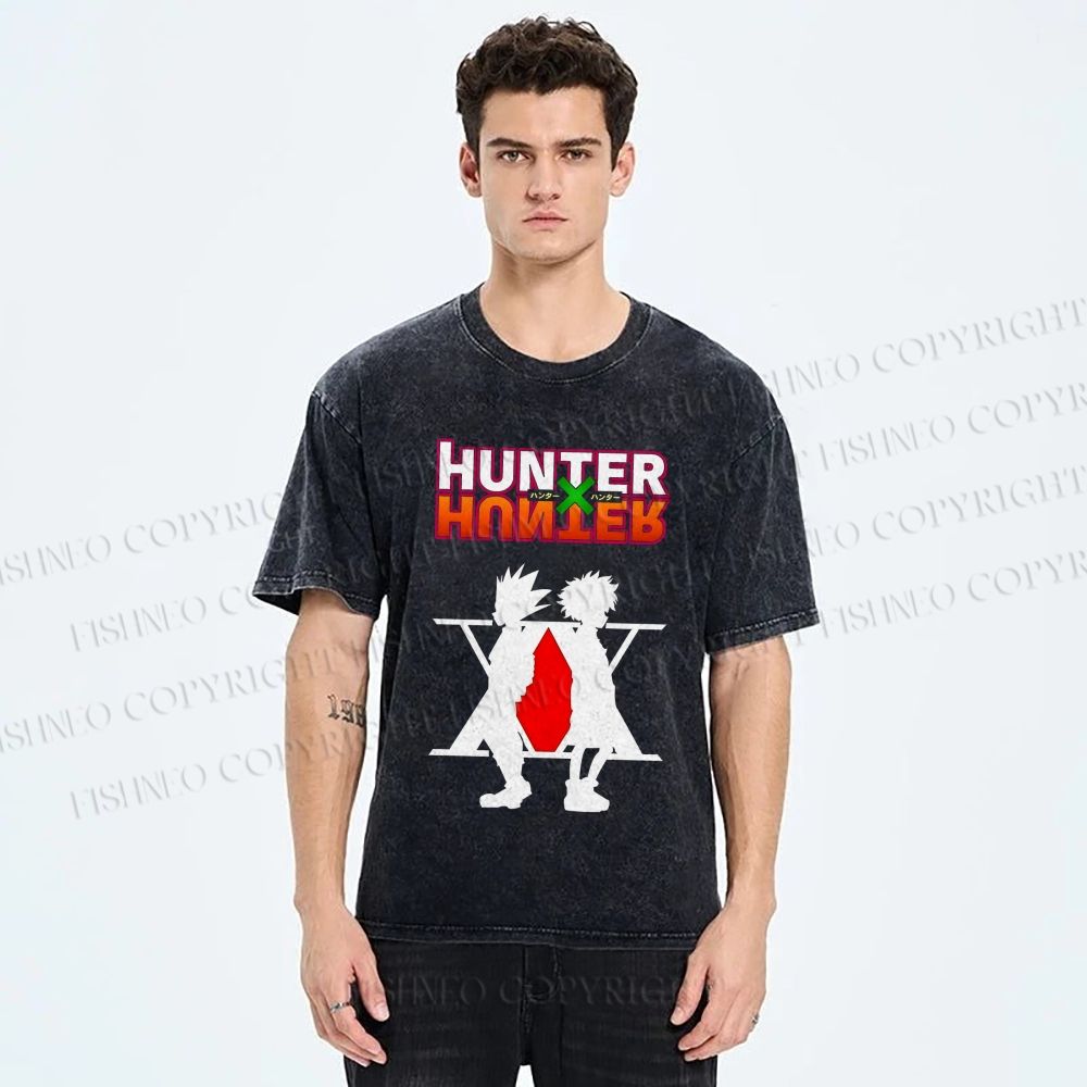 Unisex Hunter Printed Washed Tee
