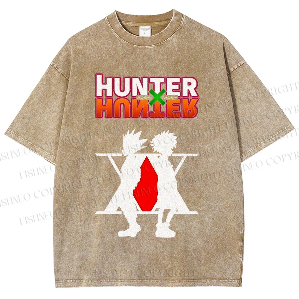 Unisex Hunter Printed Washed Tee
