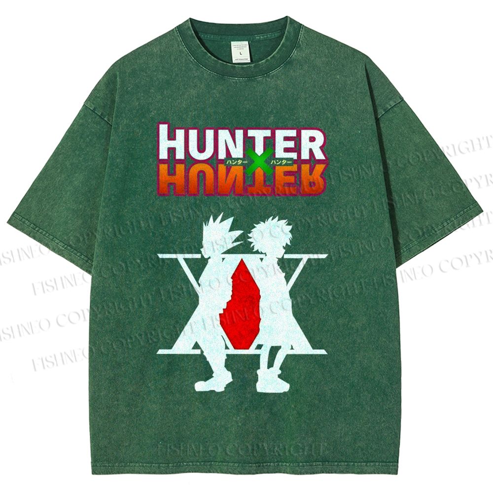 Unisex Hunter Printed Washed Tee