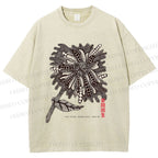 Unisex Yayoi Kusama Polka Dots Flower Printed Washed Tee