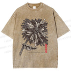 Unisex Yayoi Kusama Polka Dots Flower Printed Washed Tee