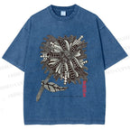 Unisex Yayoi Kusama Polka Dots Flower Printed Washed Tee