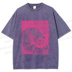 Unisex Funny Wolf Must All Things End? Printed Washed Tee