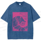 Unisex Funny Wolf Must All Things End? Printed Washed Tee
