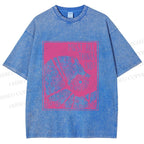 Unisex Funny Wolf Must All Things End? Printed Washed Tee