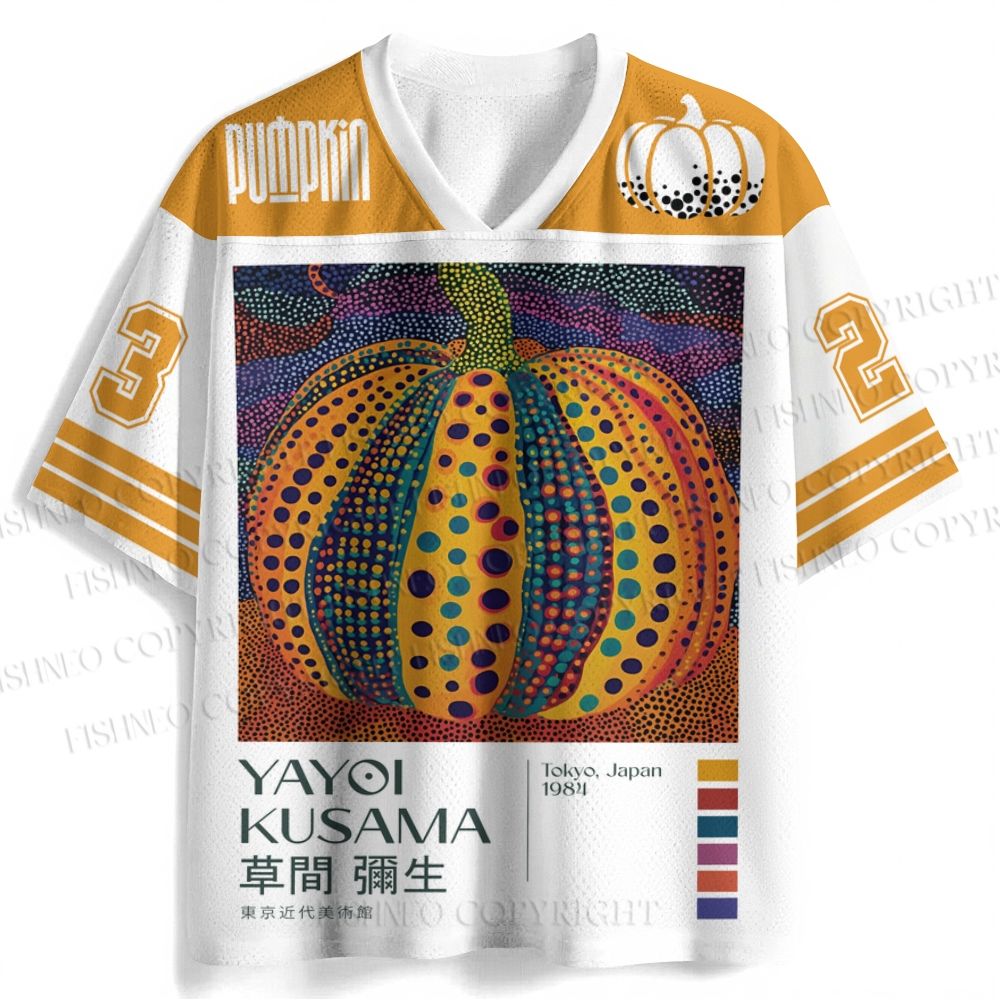 Yayoi Kusama Pumpkin Jersey Shirts