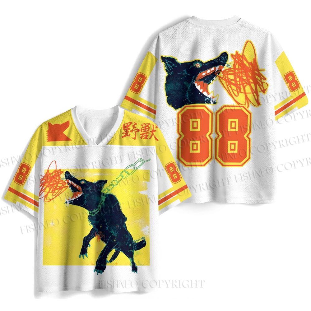 Wild Wolf Printed Jersey Shirts