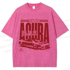 Unisex Acura Car Honda Printed Washed Tee