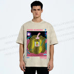 Unisex Yayoi Kusama Pumpkin Printed Washed Tee