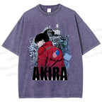 Unisex Akira Shotaro Kaneda Printed Washed Tee