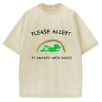 Oopsie Daisies  Funny Meme Sarcastic Humor Vintage Washed T-shirt