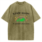 Oopsie Daisies  Funny Meme Sarcastic Humor Vintage Washed T-shirt