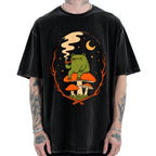 Unisex Late Night Vibes Printed Washed Tee