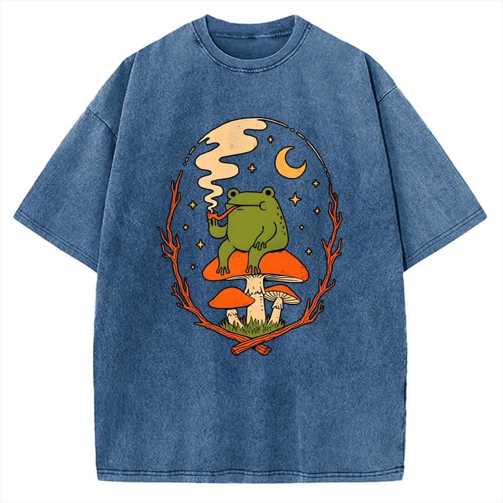 Unisex Late Night Vibes Printed Washed Tee