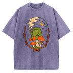 Unisex Late Night Vibes Printed Washed Tee