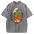 Unisex Late Night Vibes Printed Washed Tee