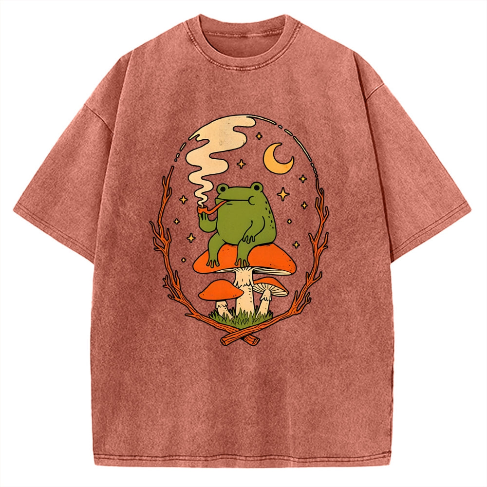 Unisex Late Night Vibes Printed Washed Tee