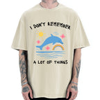 Unisex I Don't Remember Printed Washed Tee