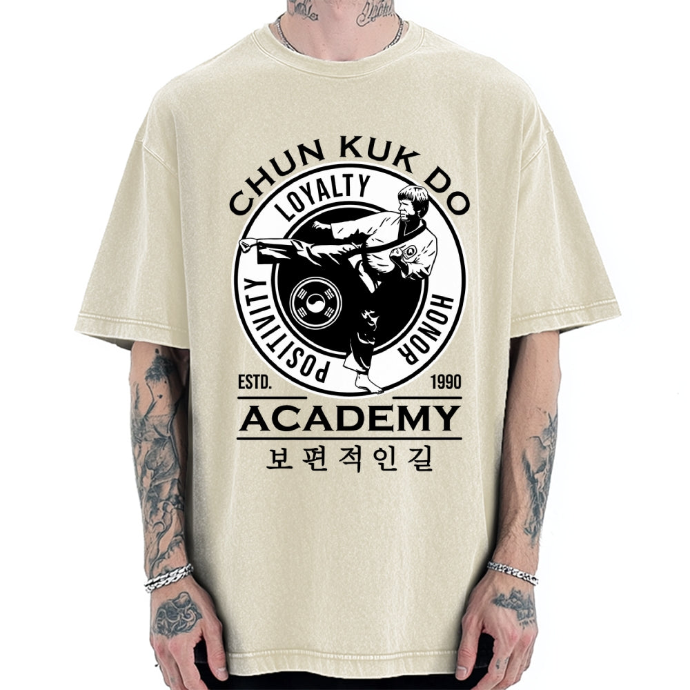 Unisex Chun Kuk Do - Martial Arts Academy Printed Washed Tee